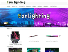 Tablet Screenshot of eon-lighting.com